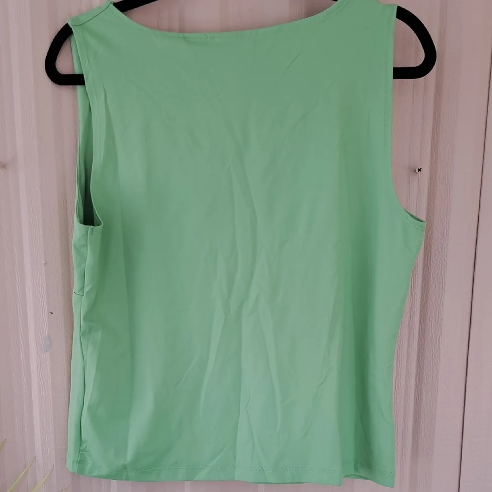 Worthington Stretch Vibrant V-Neck Tank Tops - Red, Yellow, Green - Picture 8 of 12
